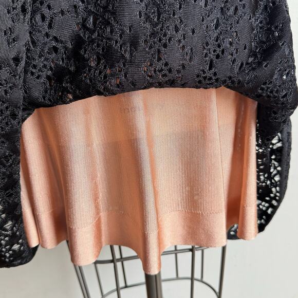 ALAÏA Black Eyelet Lace Fit-and-Flare Knee-length Dress - Picture 7 of 10